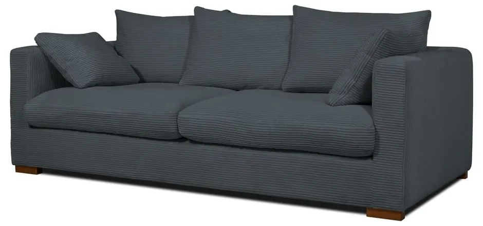 Szara sztruksowa sofa 220 cm Comfy – Scandic