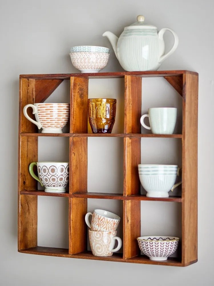 Wielopoziomowa półka z drewna z recyklingu w naturalnym kolorze 53 cm Tilo – Bloomingville