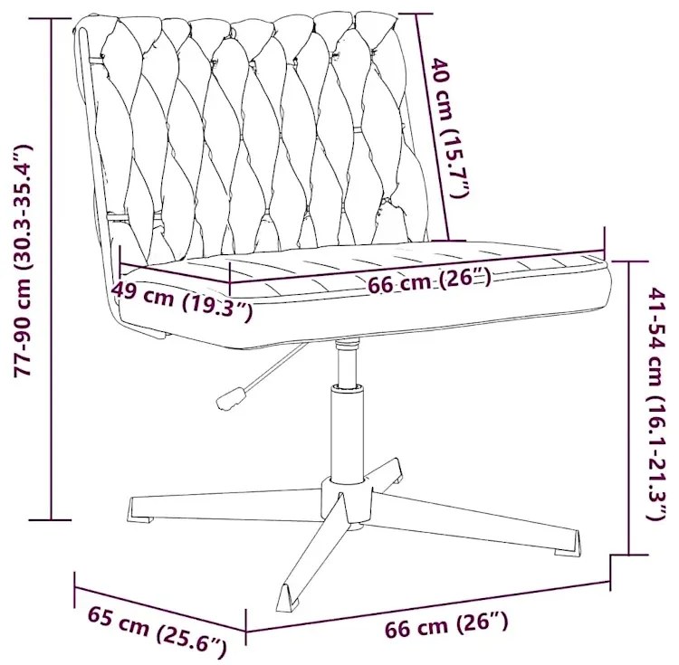 Fotel do biurka glamour niebieski K5-K00