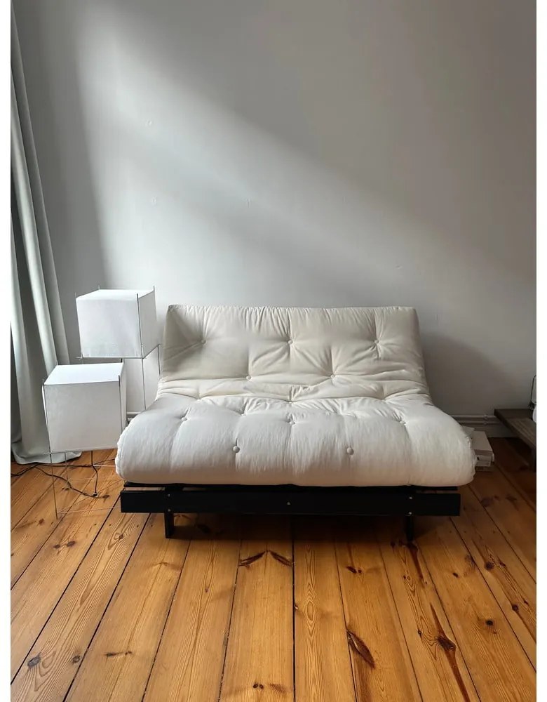 Zielona rozkładana sofa 140 cm Roots Black Night – Karup Design