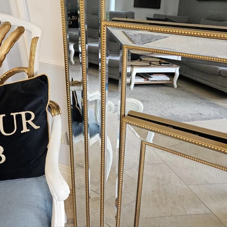 Lustro w lustrzanej ramie, kolor złoty 84x144cm