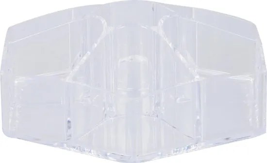 Organizer na kosmetyki DELUXA ø 23 cm, transparentny