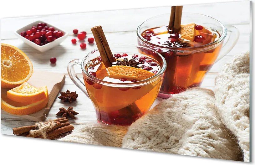 Panel nad Blat Kuchenny Zimowa Herbata w Kubku