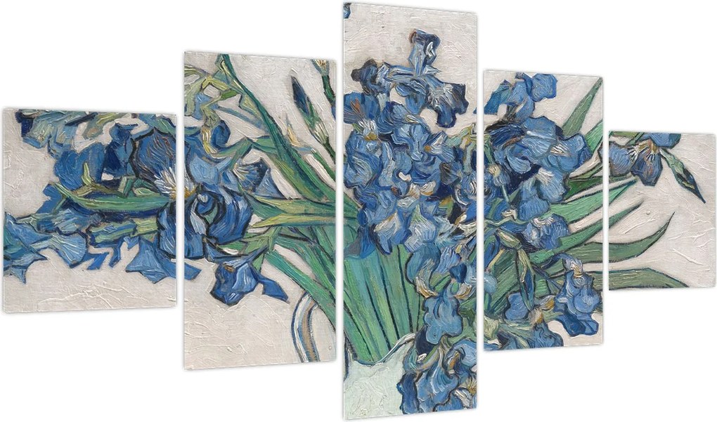 Obraz - Vincent van Gogh, Irises, reprodukcje (125x70 cm)