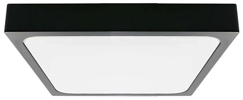 LED sufitowa lampa łazienkowa 30W 230V 6500K IP44 42x42 cm czarna