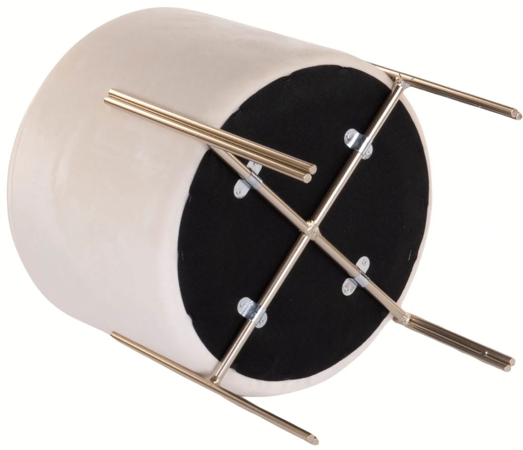 Stołek aksamitny VELVET, 33 cm