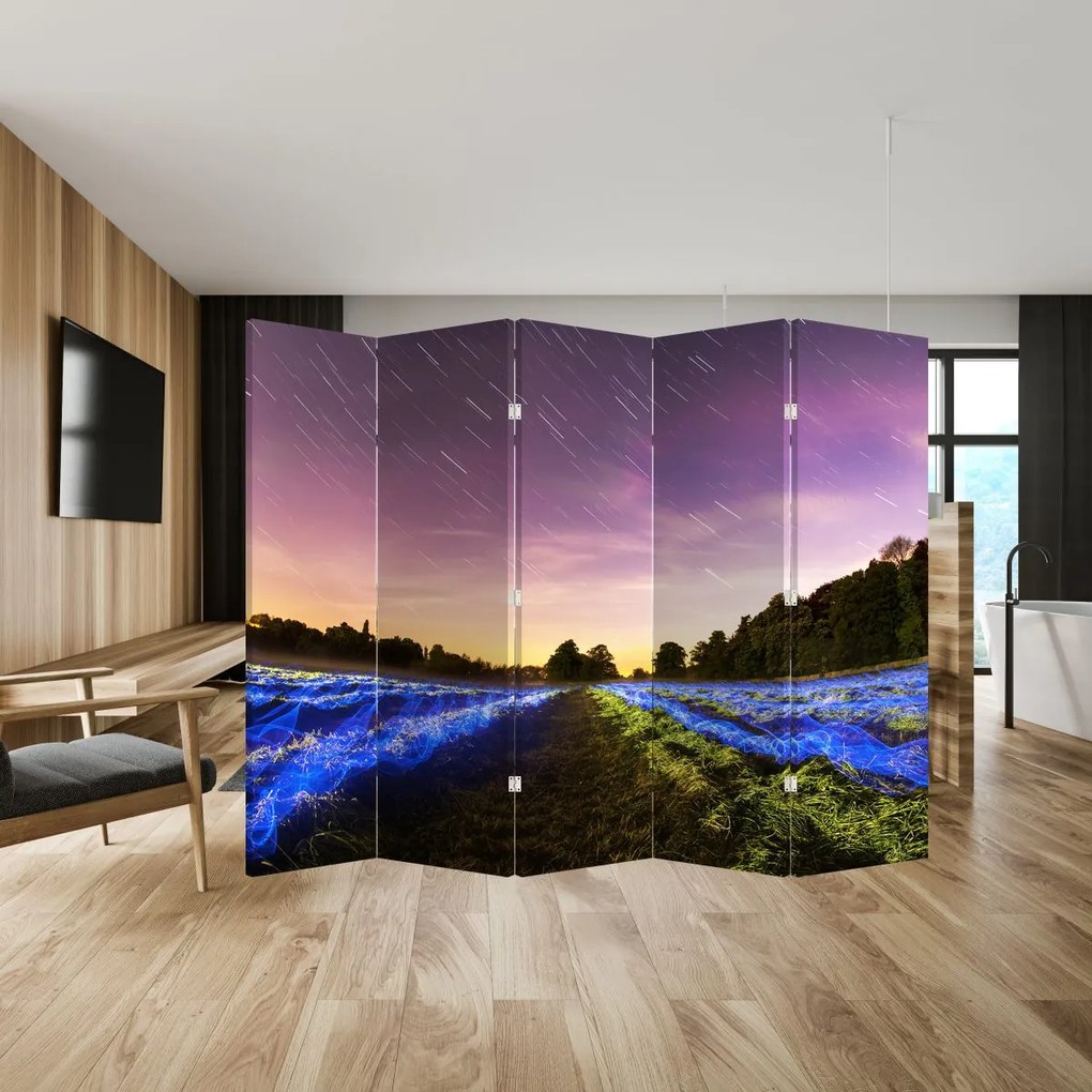Parawan - Kolorowe pole (210x170 cm)