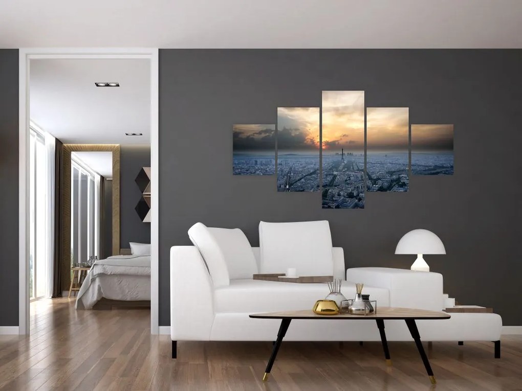 Obraz - Paryż z góry (125x70 cm)