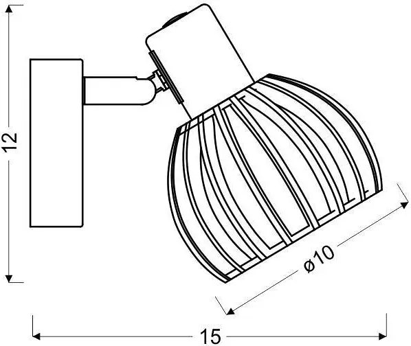 Biały nowoczesny kinkiet ścienny - K087 M2-B36