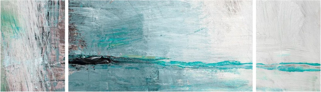 Obraz - Abstrakcyjny obraz olejny (170x50 cm)