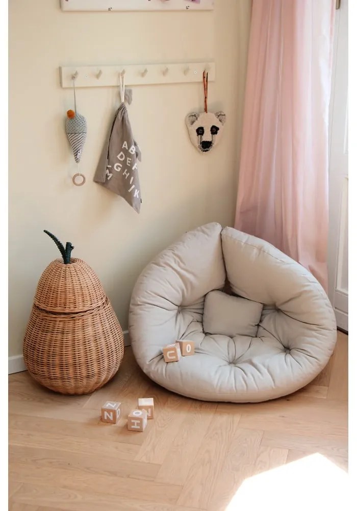Dziecięcy fotel rozkładany Karup Design Mini Nido Creamy