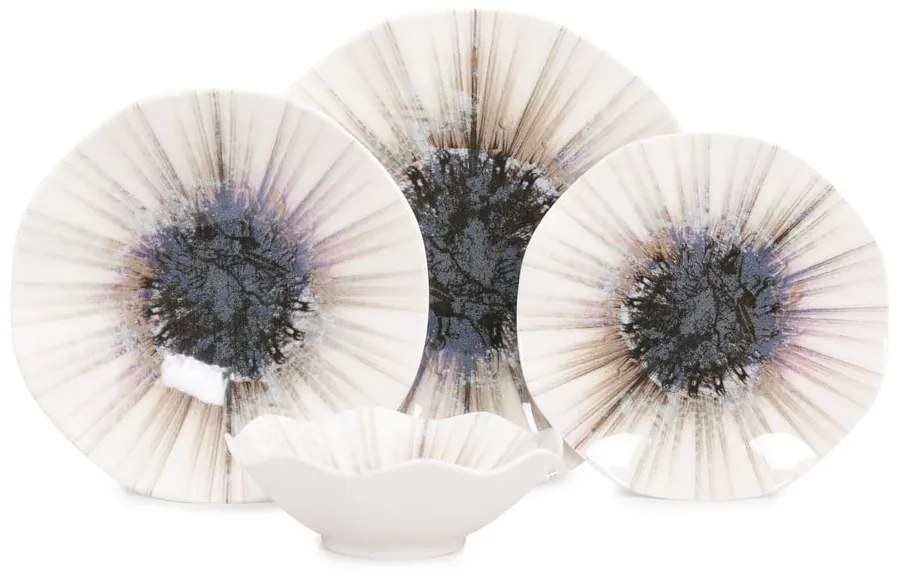 Porcelanowy zestaw talerzy 24 szt. – Hermia