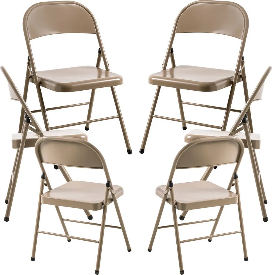 Zestaw 6 krzese skadanych na eventy Niza