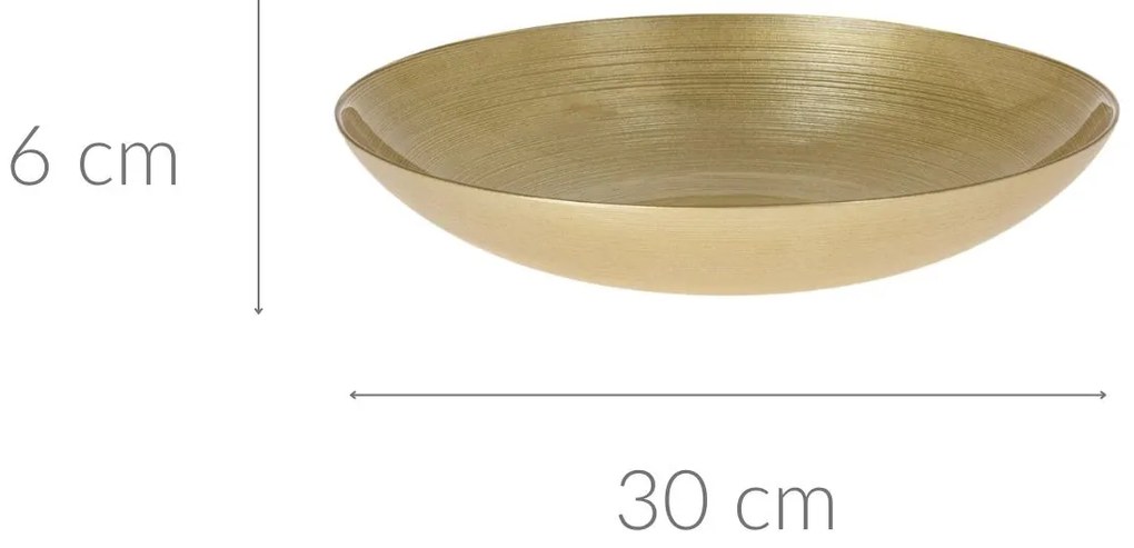 Misa dekoracyjna, szklana, Ø 30 cm