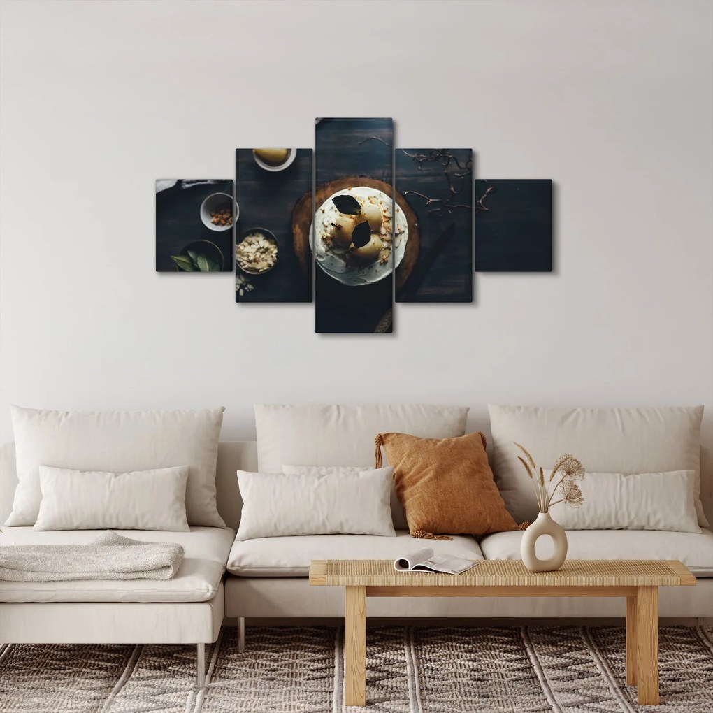 Obraz deseru na stole (125x70 cm)