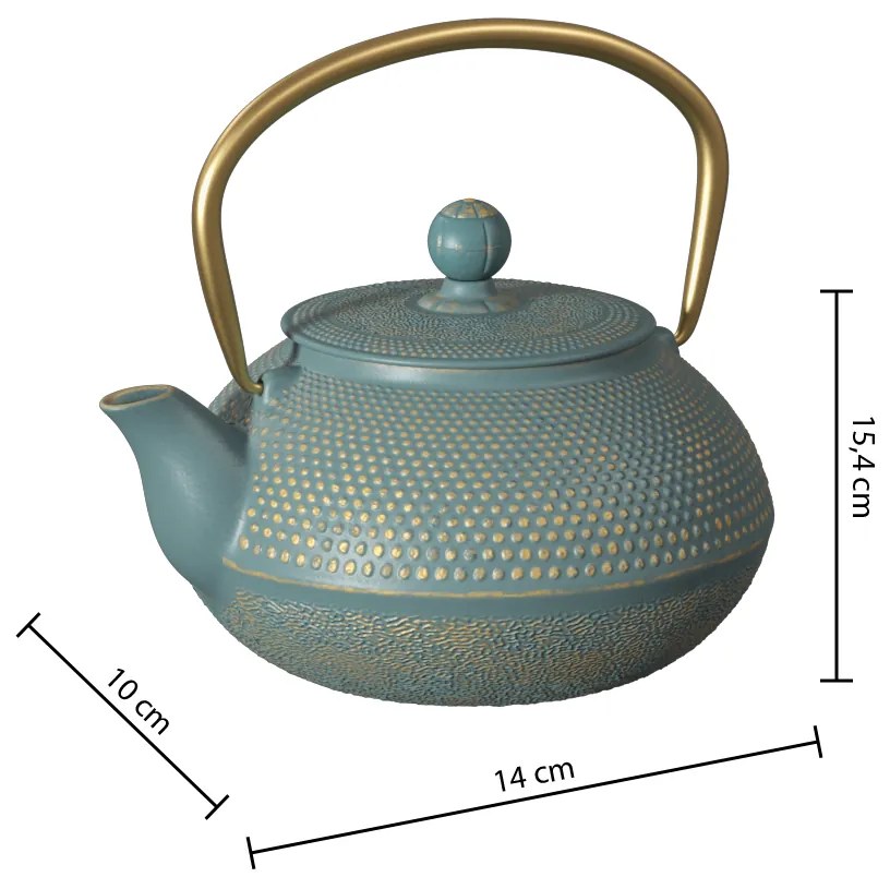 Żeliwny czajnik do herbaty JADE, 800 ml