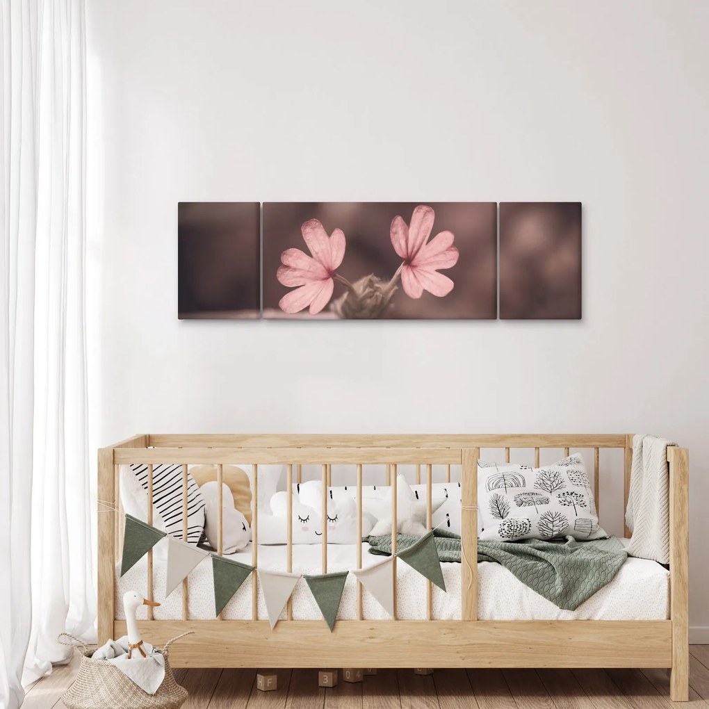 Obraz kwiatu róży (170x50 cm)