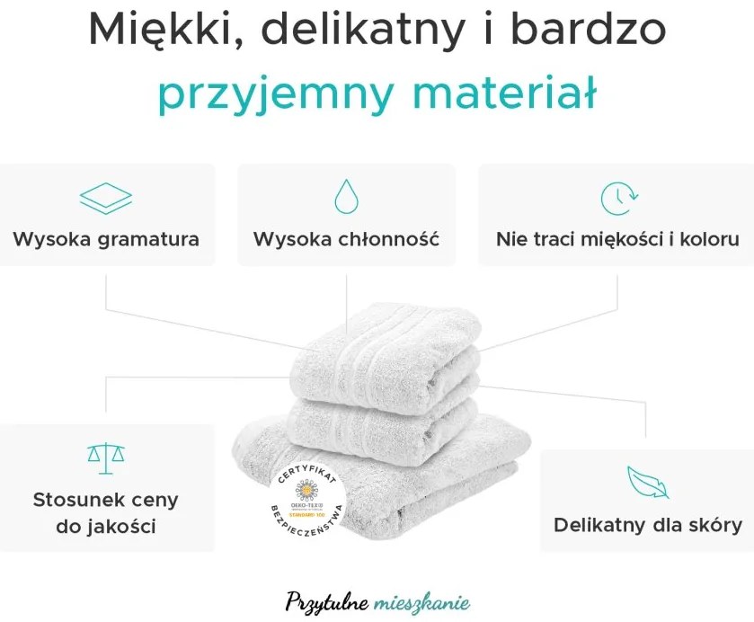 Ręcznik kąpielowy Comfort Maxi 100x180 cm czarny, 100% bawełna