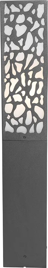 Nowoczesny słup ogrodowy czarny 60 cm IP44 - Nicole