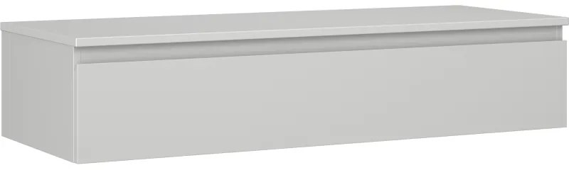 Mexen Orio szafka łazienkowa podumywalkowa 120 cm z blatem, 1 szuflada, szara mat - 91A10-12023-1-BFC62