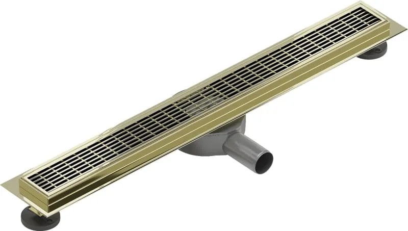Mexen Flat 360° M33 odpływ liniowy obrotowy 50 cm, złoty - 1533050-40