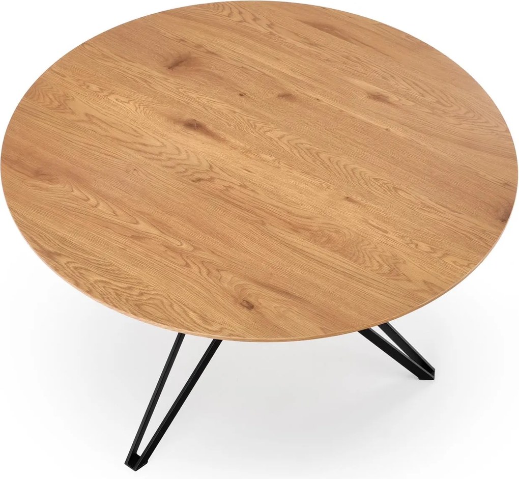 Okrągły stół do jadalni na metalowych nogach Pixel 2 Halmar