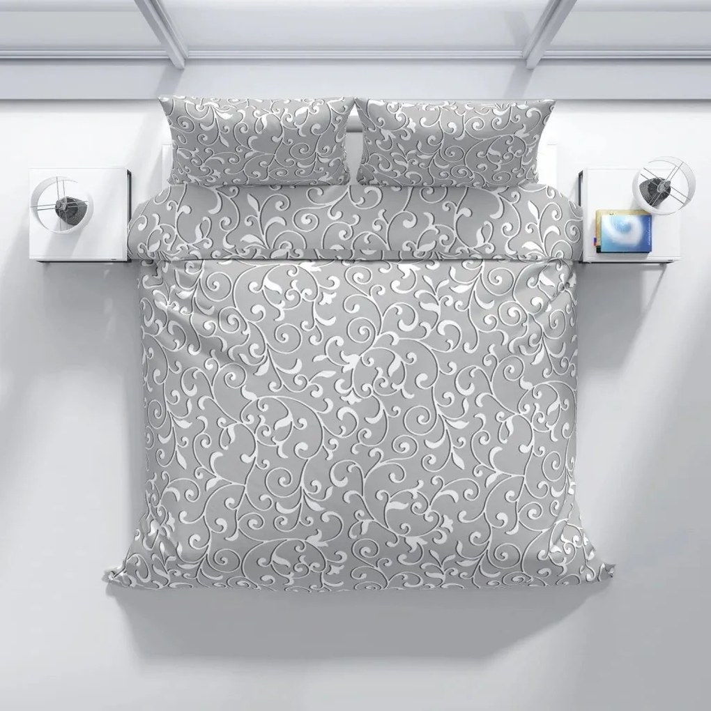 Pościel bawełniana Grey orient,  140 x 200 cm, 70 x 90 cm