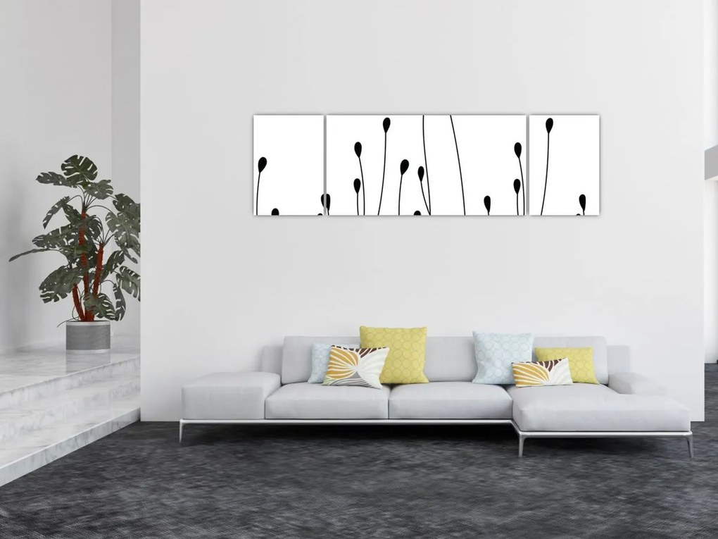 Obraz - Łąka graficzna N⁰1 (170x50 cm)