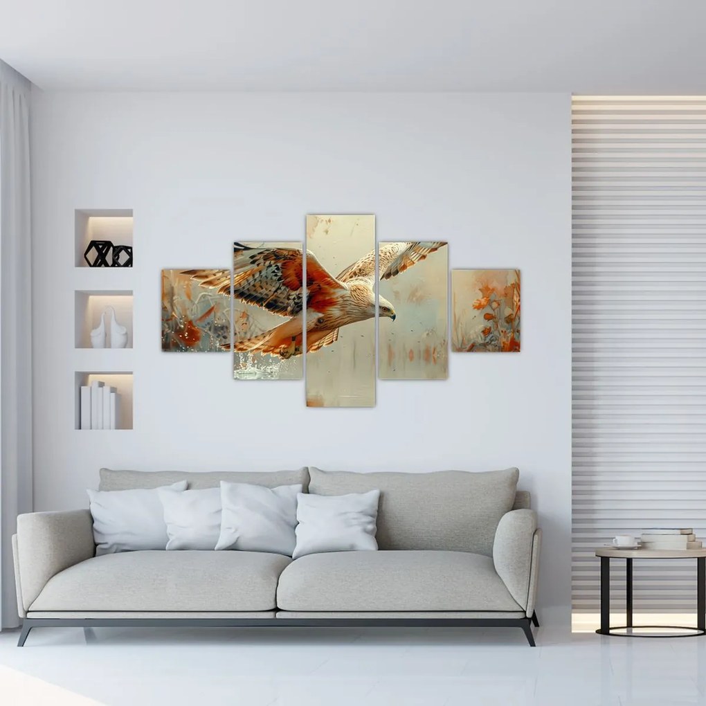 Obraz - Ptak drapieżny (125x70 cm)