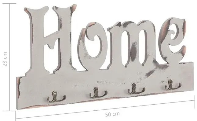 Biały wieszak ścienny G7-M54
