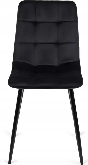 Zestaw Stół Okrągły Rozkładany HARRY 102-142 cm Dąb Artisan/Czarny i 4 Krzesła Tapicerowane PERU Czarne