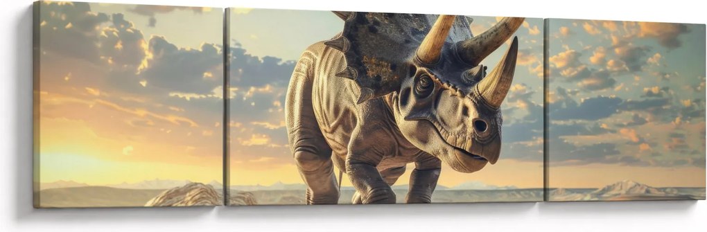 Obraz - Triceratops (170x50 cm)