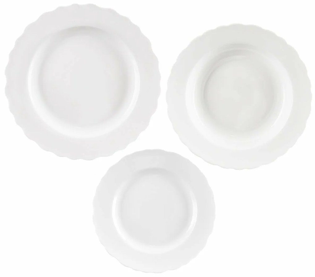 Orion 18-częściowy zestaw talerzy Mona fale