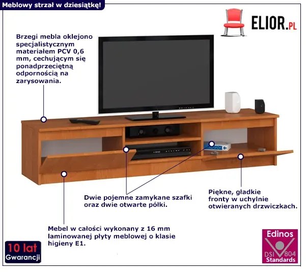 Klasyczna Szafka Rtv Olcha L1-N86