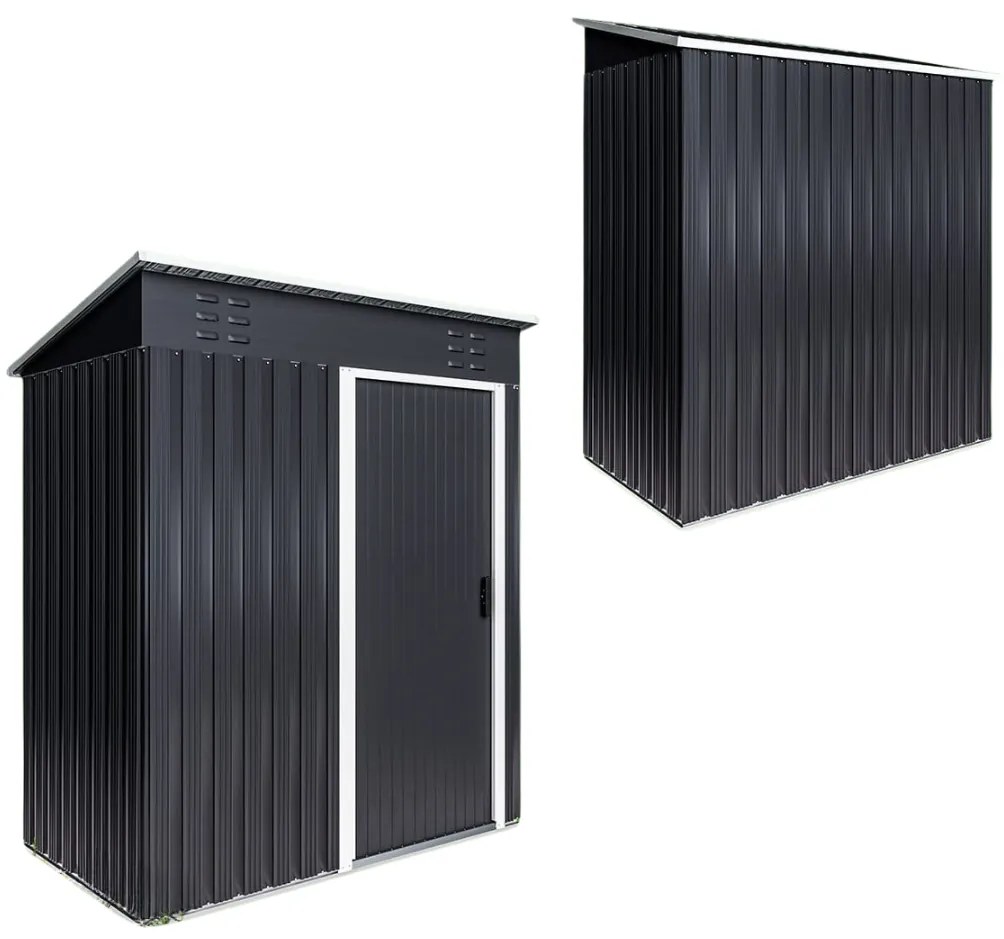 Domek narzędziowy M, 162x86x181 cm, antracytowy Jurhan