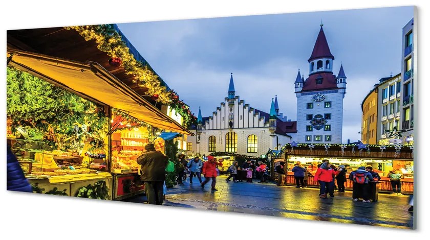 Panel Szklany Niemcy Stary rynek święta