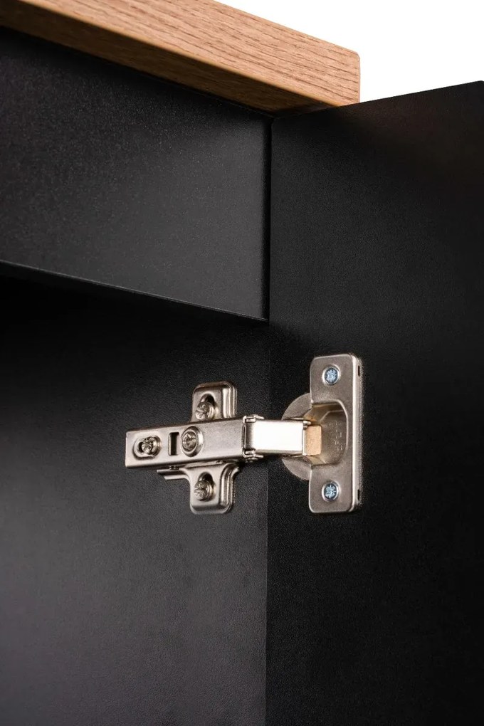 Szafka łazienkowa NOVA BLACK D2 81-20-1D 20cm czarna COMAD