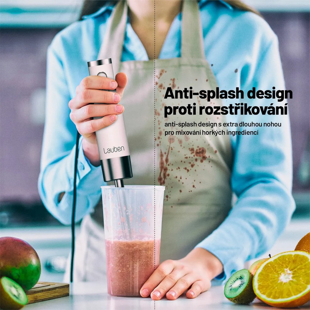 Lauben 800WT blender ręczny, biały