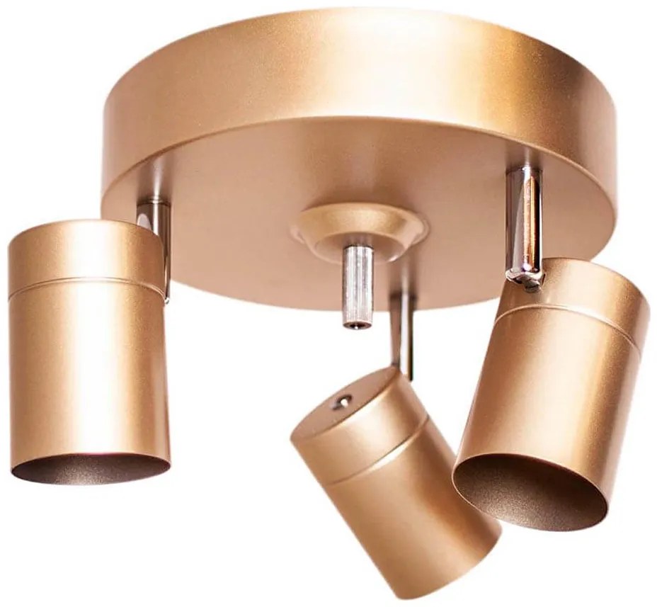 ByRydens 4200710-6501 - Oprawa punktowa CORRECT 3xGU10/7W/230V złota śr. 20 cm