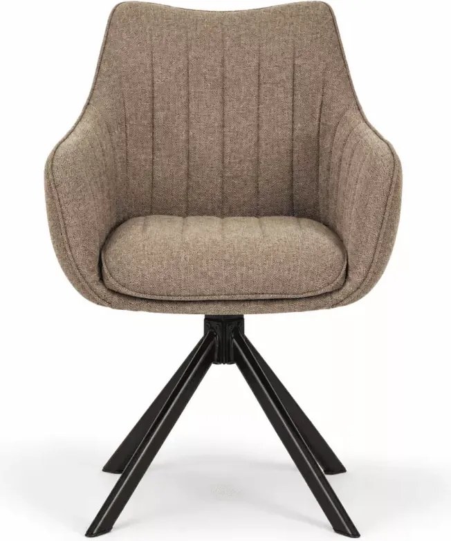 Krzesło obrotowe Bolonia – eleganckie tapicerowane, obrotowe z funkcją powrotu