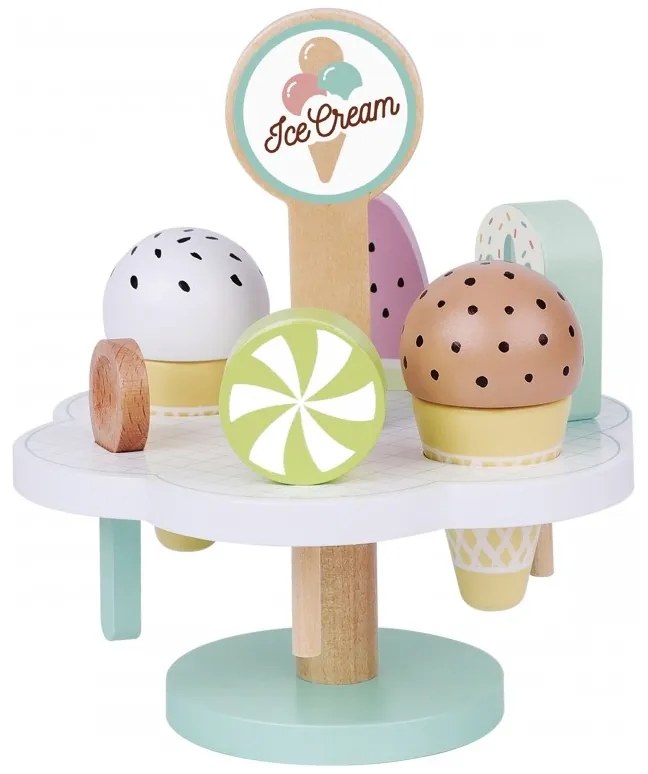 Tooky toy drewniane lody magnetyczne na stojaku