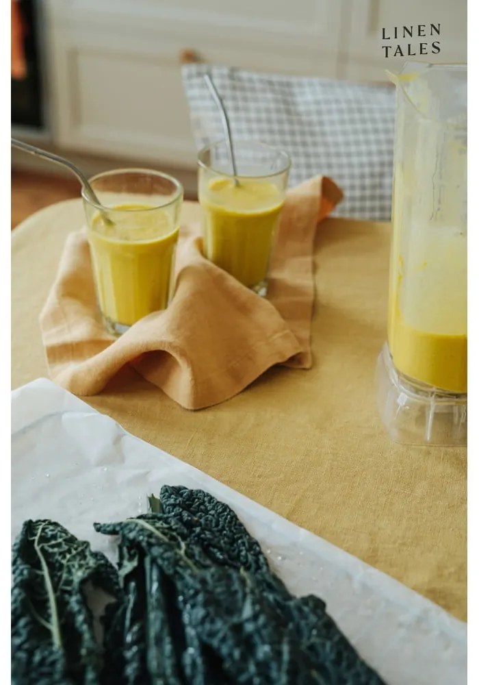 Żółte tekstylne podkładki zestaw 4 szt. – Linen Tales