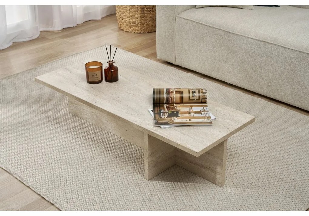 Stolik konferencyjny Harbor Travertine