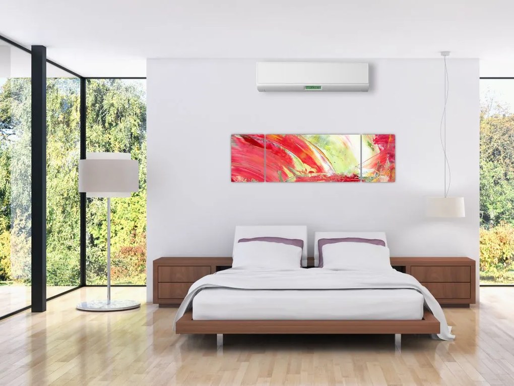 Obraz abstrakcji - malarstwo (170x50 cm)
