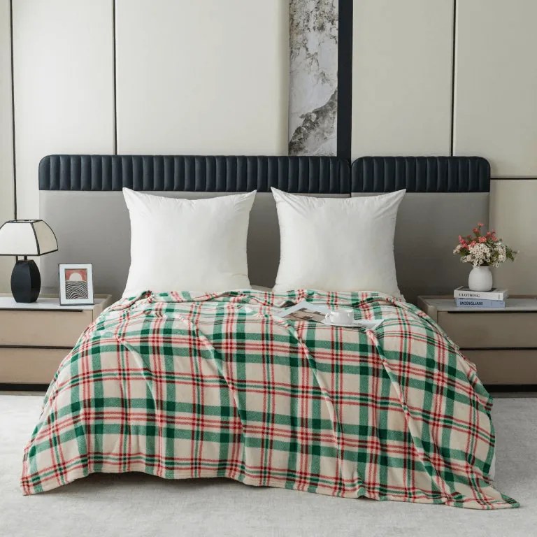 Mikropluszowy koc WINTER PLAID, kolorowy Rozmiar: 150 x 200 cm