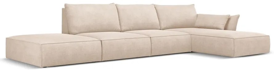 Beżowy narożnik (prawostronny) Vanda – Mazzini Sofas