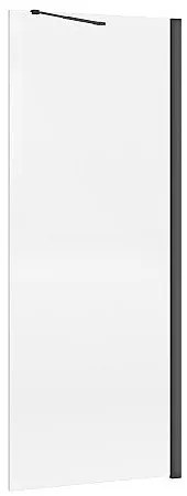 Ścianka prysznicowa do kabiny walk-in - Czarny mat - Szkło 5 mm - 80x200 cm - DAREN