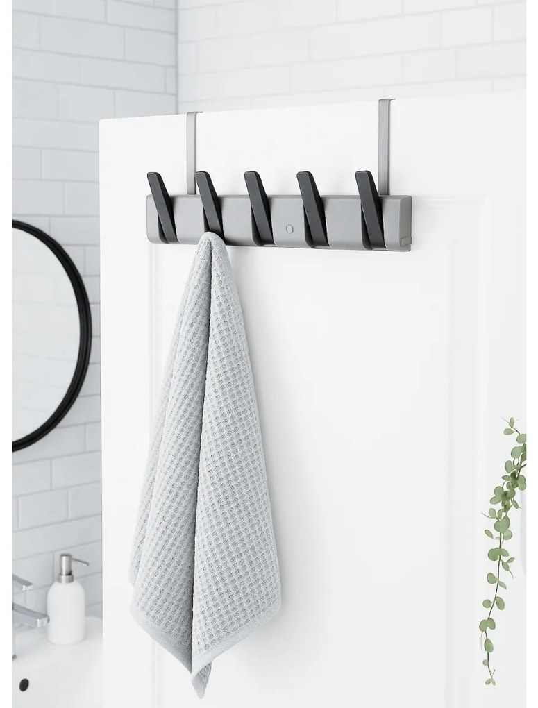 Wieszak ścienny PIANO HANGER 45,5x11 cm, szaro-czarny