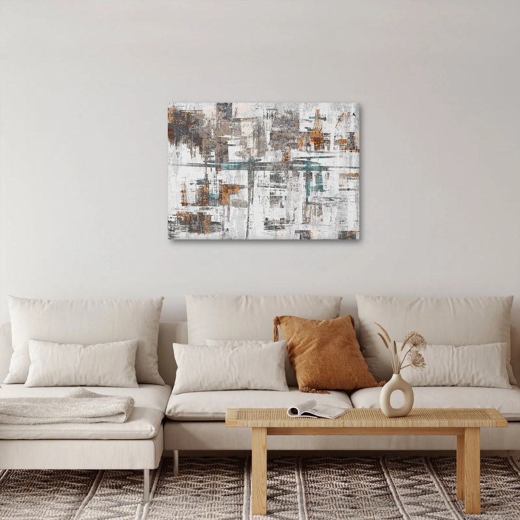 Obraz - Abstrakcyjne pociągnięcia (70x50 cm)