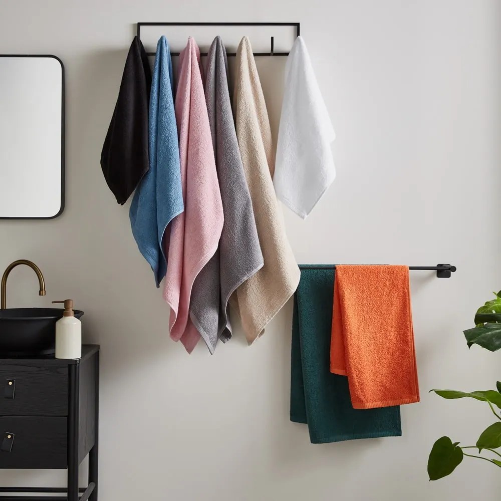 Szare bawełniane ręczniki zestaw 8 szt. szybkoschnące/frotte Quick Dry – Catherine Lansfield